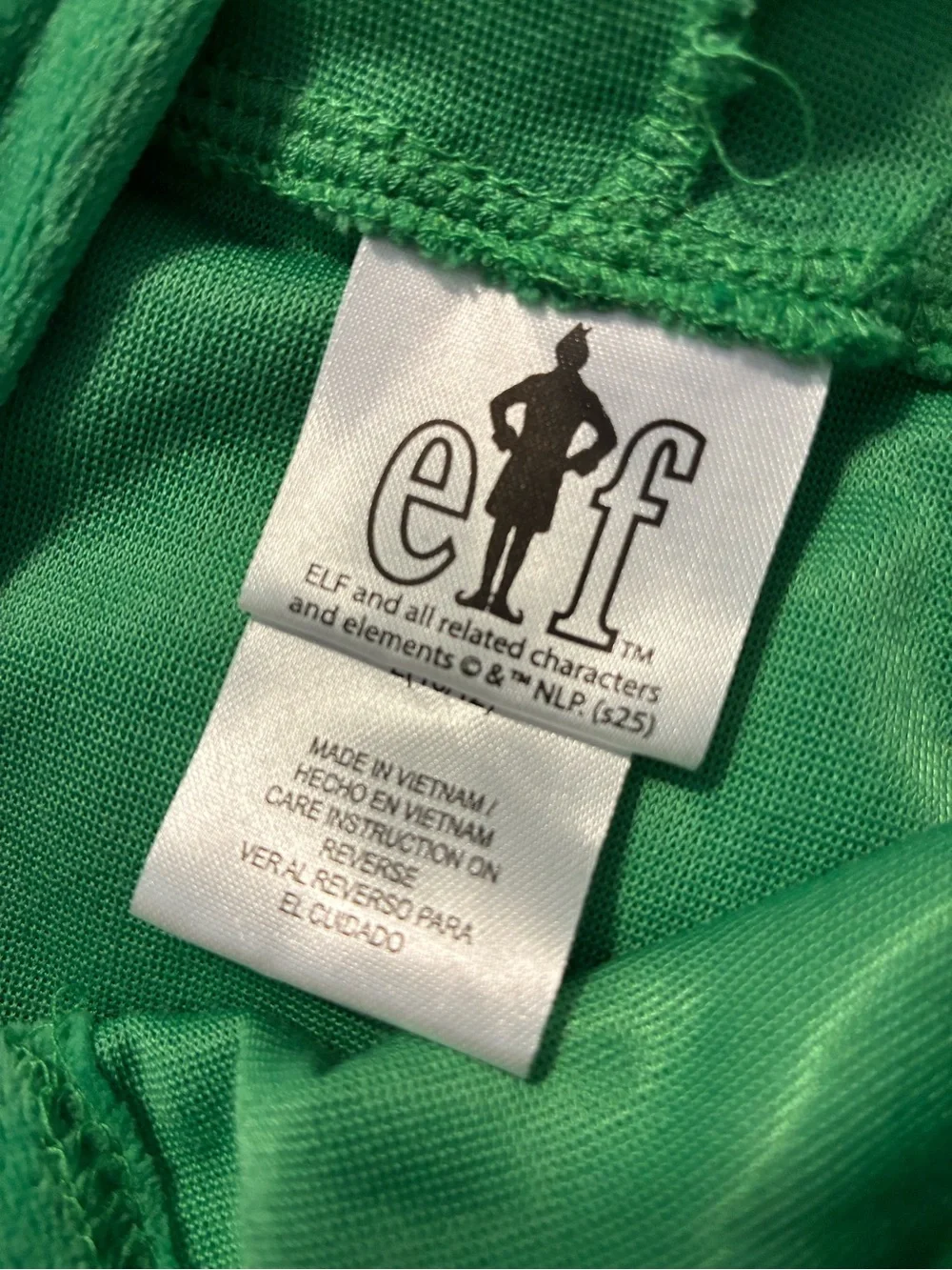 Buddy the Elf Christmas Long Sleeve Union Suit Jumpsuit Boys Kids Size Large